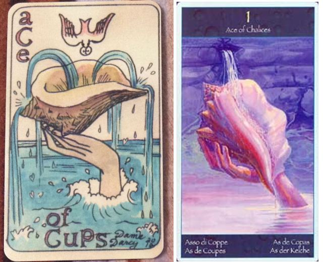 Dame Darcy v Mermaid Tarot - Ace of Cups