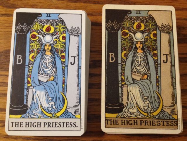compare - The High Priestess front