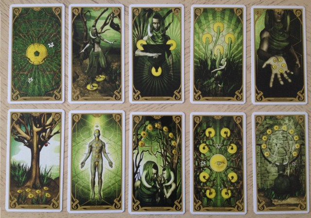 Night Sun Tarot 06 Coins or Pentacles