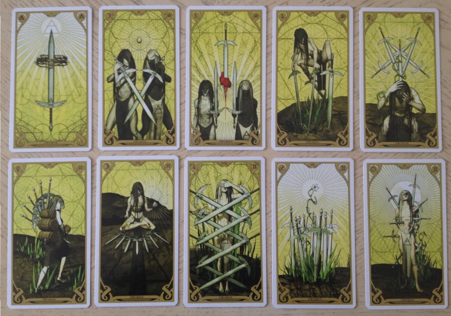 Night Sun Tarot 08 Swords