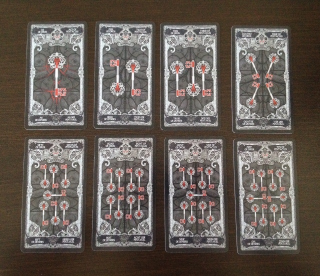 XIII Tarot - 07 Pentacles (Keys)