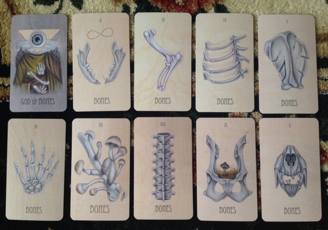 Wooden Tarot - Minors Bones (Pentacles)