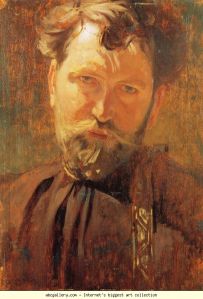 Self Portrait of Alphonse Mucha. Image Source: abcgallery.com