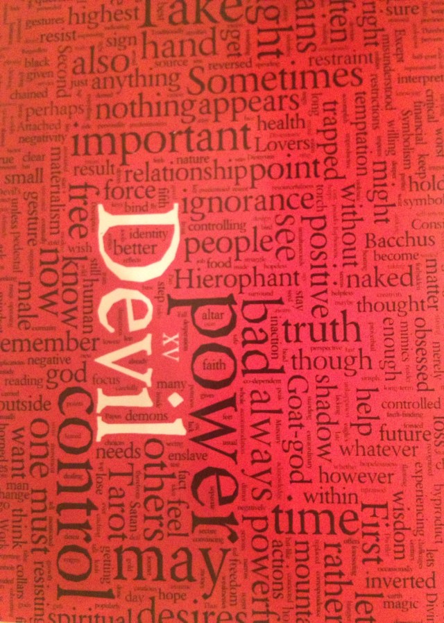 Type Tarot 12 Closeup Devil