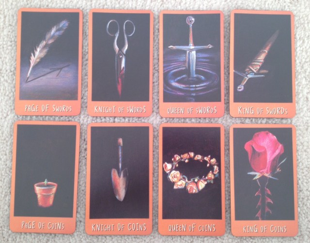 Ravens Prophecy Tarot - Courts Swords and Coins