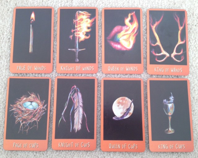 Ravens Prophecy Tarot - Courts Wands and Cups