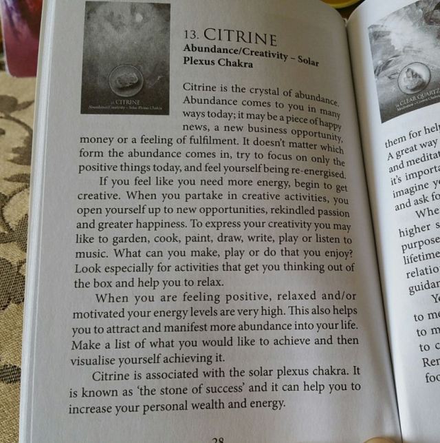 Eternal Crystals Oracle Cards 08 Citrine (Book Entry)