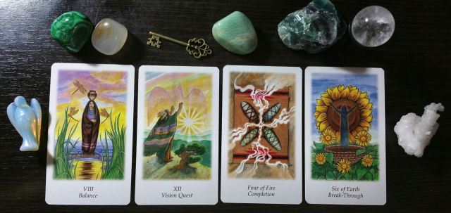Vision Quest Tarot by Gayan Sylvie Winter and Jo Dose